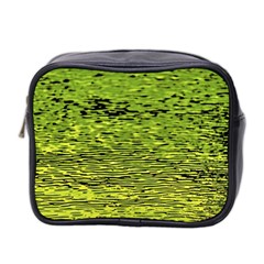 Green Waves Flow Series 1 Mini Toiletries Bag (two Sides) by DimitriosArt