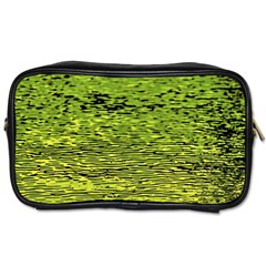 Green Waves Flow Series 1 Toiletries Bag (two Sides) by DimitriosArt