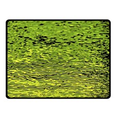 Green Waves Flow Series 1 Double Sided Fleece Blanket (small)  by DimitriosArt