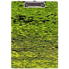 Green Waves Flow Series 1 A4 Clipboard