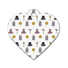 Shiny New Year Things Dog Tag Heart (two Sides) by SychEva