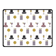 Shiny New Year Things Double Sided Fleece Blanket (small)  by SychEva