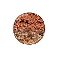 Orange  Waves Flow Series 1 Hat Clip Ball Marker (4 Pack) by DimitriosArt