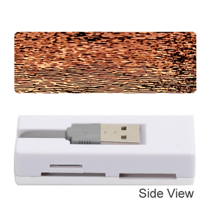 Orange  Waves Flow Series 1 Memory Card Reader (Stick)