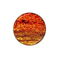 Red Waves Flow Series 2 Hat Clip Ball Marker (4 Pack) by DimitriosArt