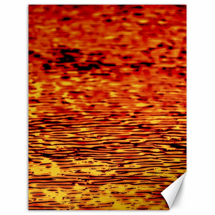 Red Waves Flow Series 2 Canvas 12  x 16 