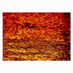 Red Waves Flow Series 2 Large Glasses Cloth by DimitriosArt