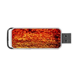 Red Waves Flow Series 2 Portable Usb Flash (two Sides) by DimitriosArt