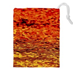 Red Waves Flow Series 2 Drawstring Pouch (4xl) by DimitriosArt