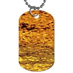 Gold Waves Flow Series 1 Dog Tag (One Side) Front