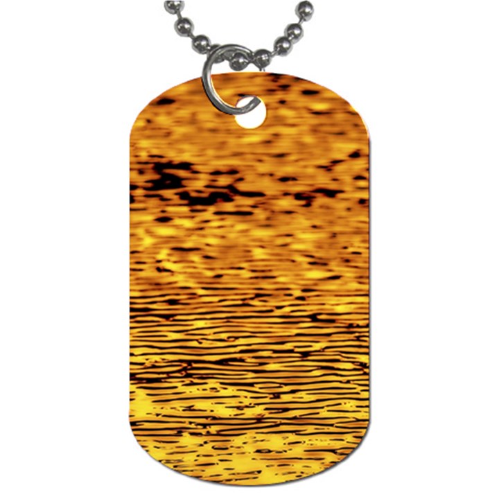 Gold Waves Flow Series 1 Dog Tag (One Side)