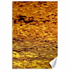 Gold Waves Flow Series 1 Canvas 24  X 36  by DimitriosArt