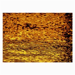 Gold Waves Flow Series 1 Large Glasses Cloth by DimitriosArt