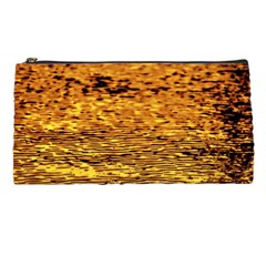 Gold Waves Flow Series 1 Pencil Case by DimitriosArt