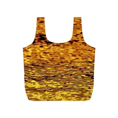 Gold Waves Flow Series 1 Full Print Recycle Bag (s) by DimitriosArt