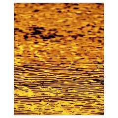 Gold Waves Flow Series 1 Drawstring Bag (small) by DimitriosArt