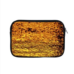 Gold Waves Flow Series 1 Apple Macbook Pro 15  Zipper Case by DimitriosArt