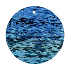 Blue Waves Flow Series 2 Ornament (round) by DimitriosArt