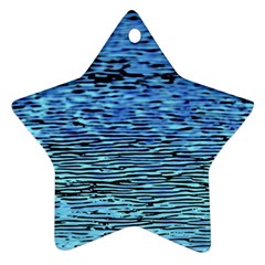 Blue Waves Flow Series 2 Ornament (star) by DimitriosArt