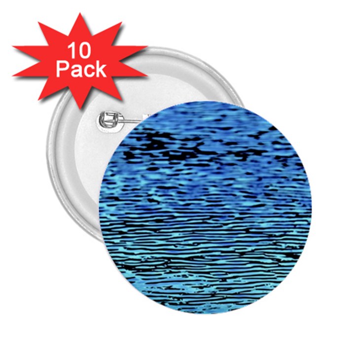 Blue Waves Flow Series 2 2.25  Buttons (10 pack) 