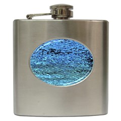 Blue Waves Flow Series 2 Hip Flask (6 Oz) by DimitriosArt