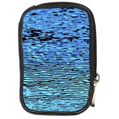 Blue Waves Flow Series 2 Compact Camera Leather Case by DimitriosArt