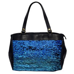 Blue Waves Flow Series 2 Oversize Office Handbag by DimitriosArt