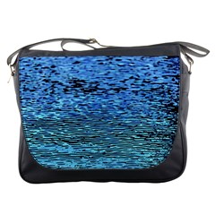 Blue Waves Flow Series 2 Messenger Bag by DimitriosArt