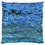 Blue Waves Flow Series 2 Large Cushion Case (Two Sides) Front