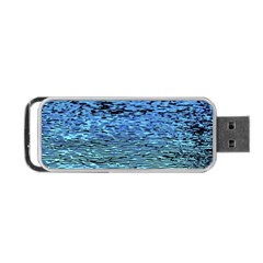 Blue Waves Flow Series 2 Portable Usb Flash (one Side) by DimitriosArt