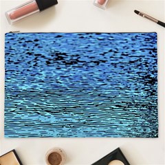 Blue Waves Flow Series 2 Cosmetic Bag (xxl) by DimitriosArt