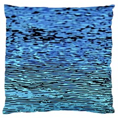 Blue Waves Flow Series 2 Standard Flano Cushion Case (one Side) by DimitriosArt