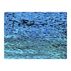 Blue Waves Flow Series 2 Double Sided Flano Blanket (mini)  by DimitriosArt