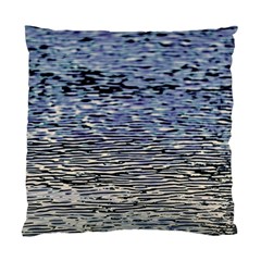 Silver Waves Flow Series 1 Standard Cushion Case (two Sides) by DimitriosArt