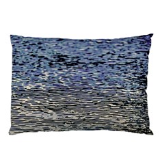 Silver Waves Flow Series 1 Pillow Case by DimitriosArt