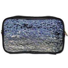 Silver Waves Flow Series 1 Toiletries Bag (two Sides) by DimitriosArt