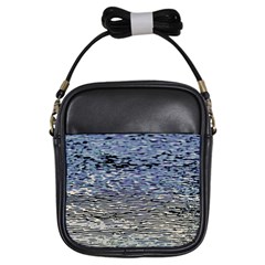 Silver Waves Flow Series 1 Girls Sling Bag by DimitriosArt