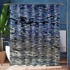 Silver Waves Flow Series 1 Shower Curtain 60  X 72  (medium)  by DimitriosArt