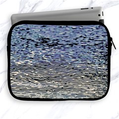 Silver Waves Flow Series 1 Apple Ipad 2/3/4 Zipper Cases by DimitriosArt