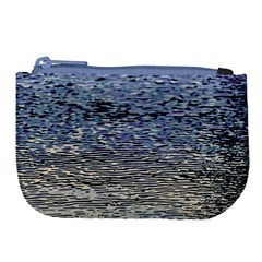 Silver Waves Flow Series 1 Large Coin Purse by DimitriosArt