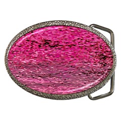 Pink  Waves Flow Series 1 Belt Buckles by DimitriosArt