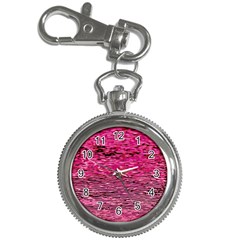 Pink  Waves Flow Series 1 Key Chain Watches by DimitriosArt