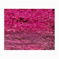 Pink  Waves Flow Series 1 Small Glasses Cloth by DimitriosArt