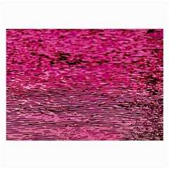 Pink  Waves Flow Series 1 Large Glasses Cloth (2 Sides) by DimitriosArt