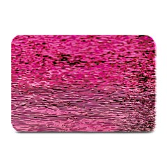 Pink  Waves Flow Series 1 Plate Mats by DimitriosArt