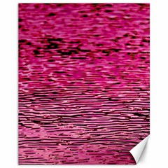 Pink  Waves Flow Series 1 Canvas 11  X 14  by DimitriosArt