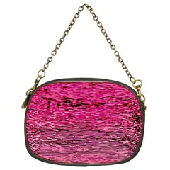 Pink  Waves Flow Series 1 Chain Purse (one Side) by DimitriosArt