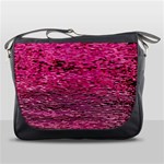 Pink  Waves Flow Series 1 Messenger Bag Front