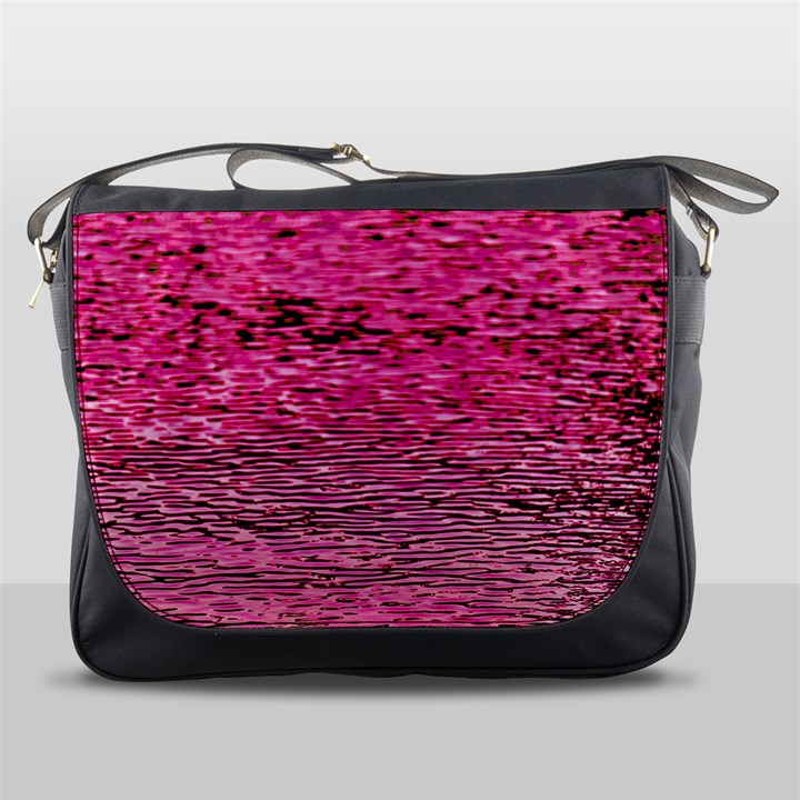 Pink  Waves Flow Series 1 Messenger Bag