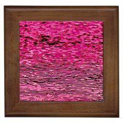 Pink  Waves Flow Series 1 Framed Tile by DimitriosArt